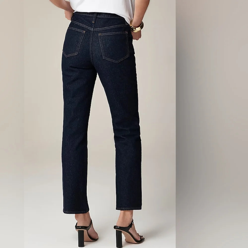 J. Crew Classic Straight Denim Jean in Black Wash Women's Size 25 Like New - Picture 5 of 6